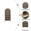 Armoire de rangement arquée