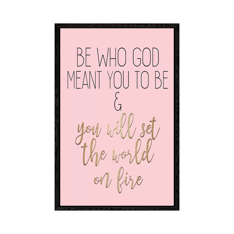 Set The World by Kimberly Allen - Print on Canvas, 101.6cm H x 66.04cm W x 3.81cm D, Black Framed