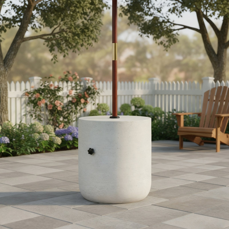 Base de parasol pour table d'appoint MGO, Lime/blanc