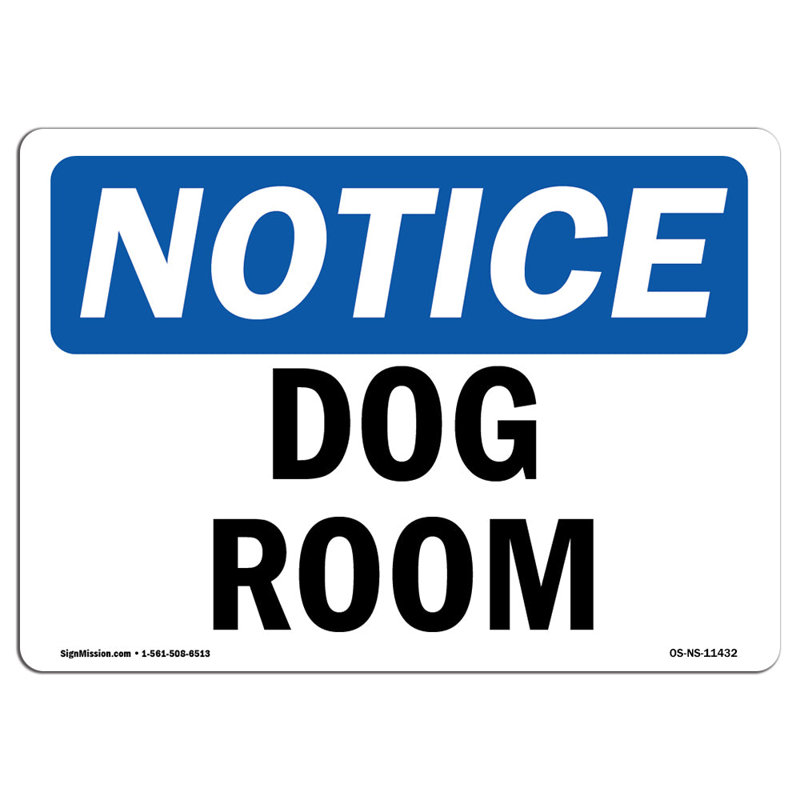 Avis de l'OSHA - Plaque pour chien