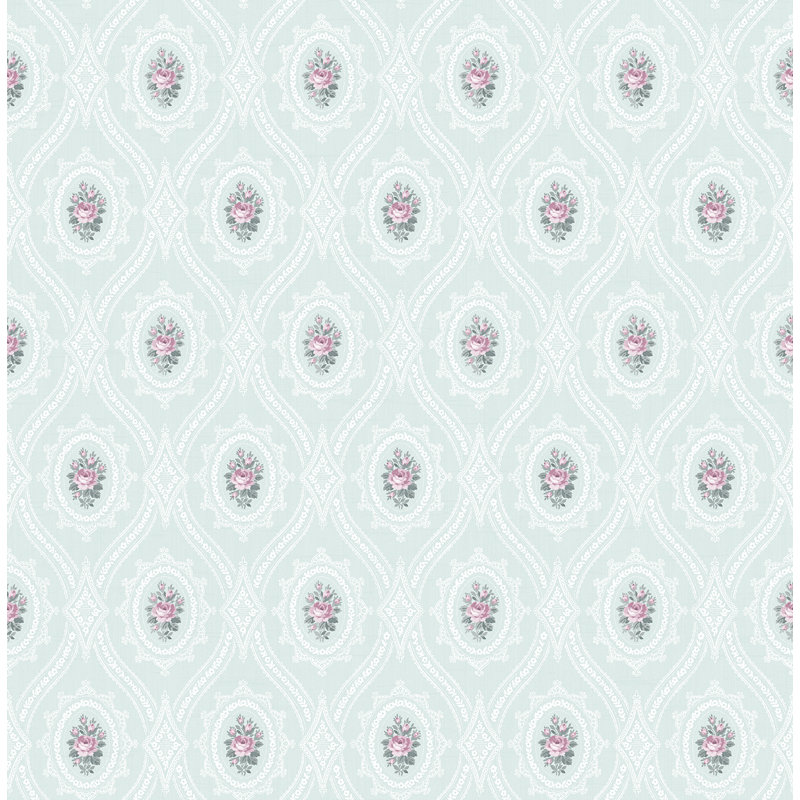 One Allium Way® - Papier peint brumeux roses Brynn