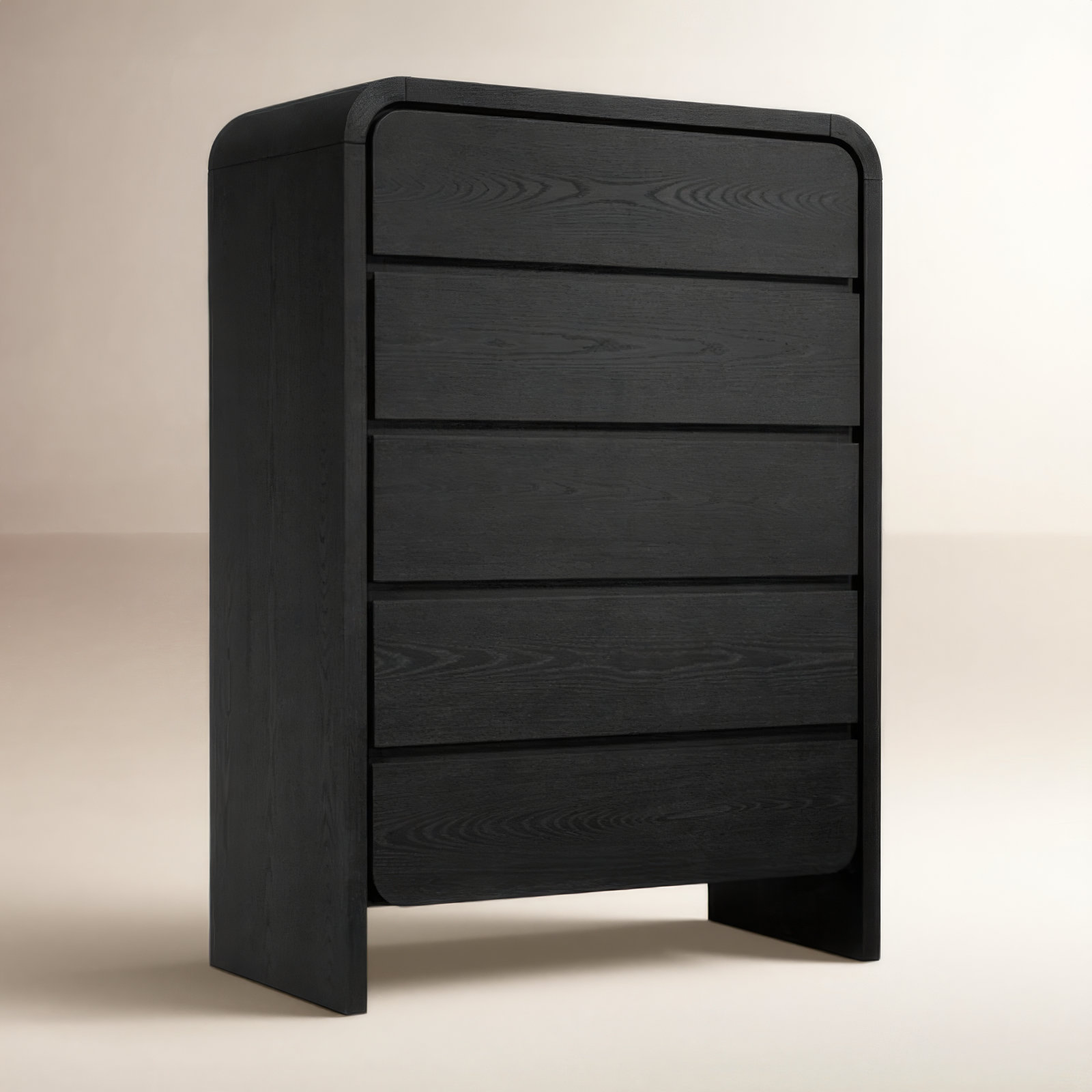 Nori 38" Mahogany Dresser, Black