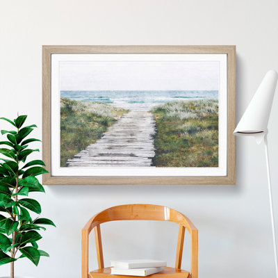 Walkway to the Beach Painting - Picture Frame Graphic Art