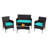 Wicker - Person Patio Conversation Set with Cushions-1541953078-1556298126
