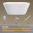 67" X 29" Acrylic Freestanding Soaking Bathtub With Center Drain in White-94413229