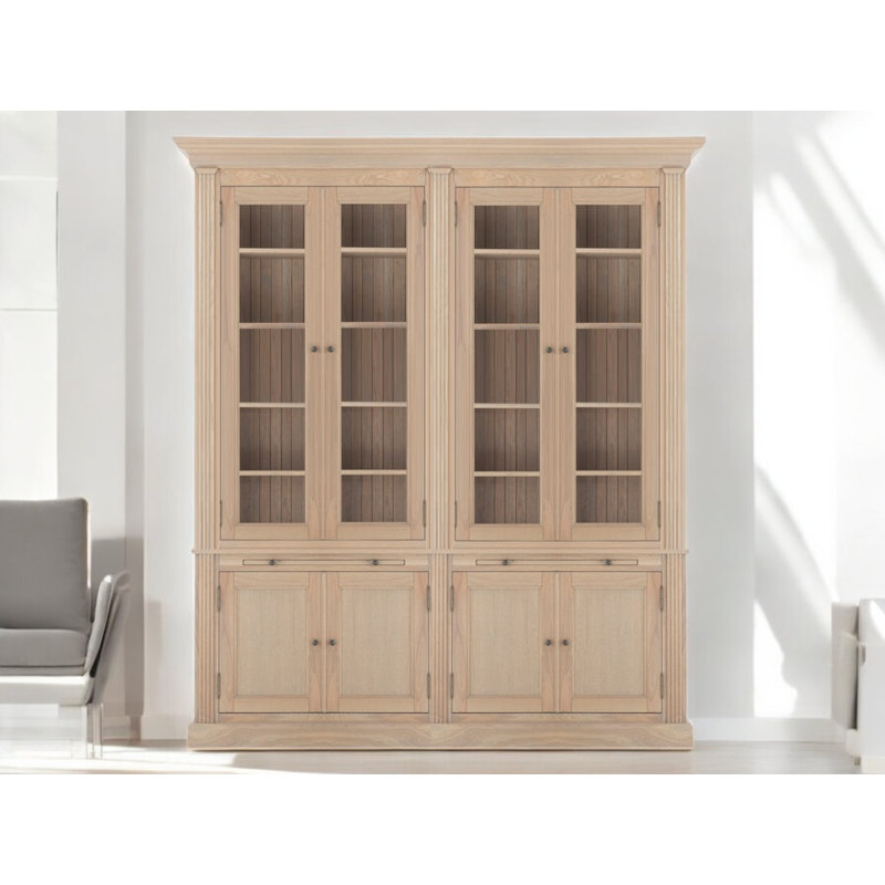 Eiri 240 cm H Library Bookcase, 240cm H x 300cm W x 80cm D