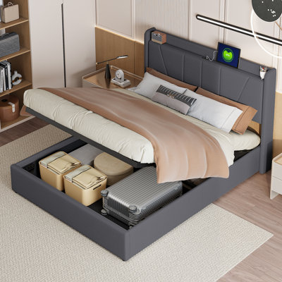 Upholstered Ottoman Storage Bed