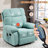 41.34"Plush Glider Recliner Chair with Smooth Rocking Motion - Overstuffed Upholstered Fabric Living Room Recliner with Side Pocket Comfortable & Stylish-903291897