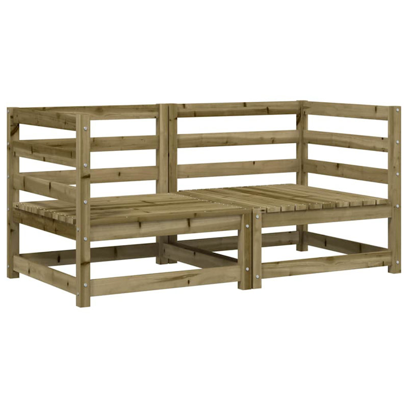 Trappe 70cm Wide Wood Patio Sofa