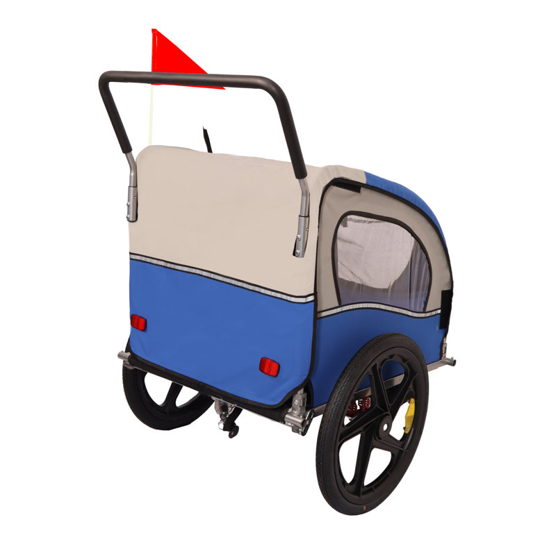 Remorque pliable pour animaux, Bleu