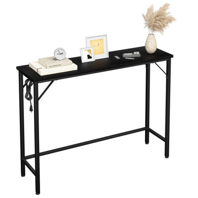 9.1" Narrow Console Table With Outlets by 17 Stories