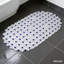 Tapis de bain en PVC avec ventouses robustes, tapis de douche antidérapant transparent-273103549