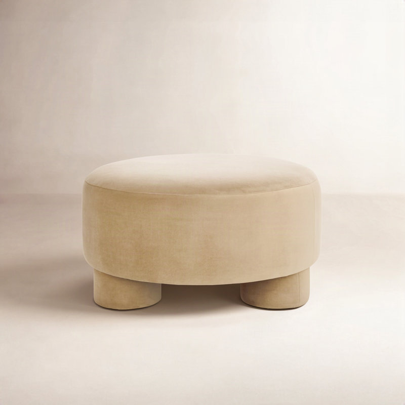 Josie Cocktail Ottoman, Tan