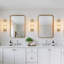 Appliques murales modernes avec appliques de salle de bain en cristal de cristal transparent E12-401213862-401213857
