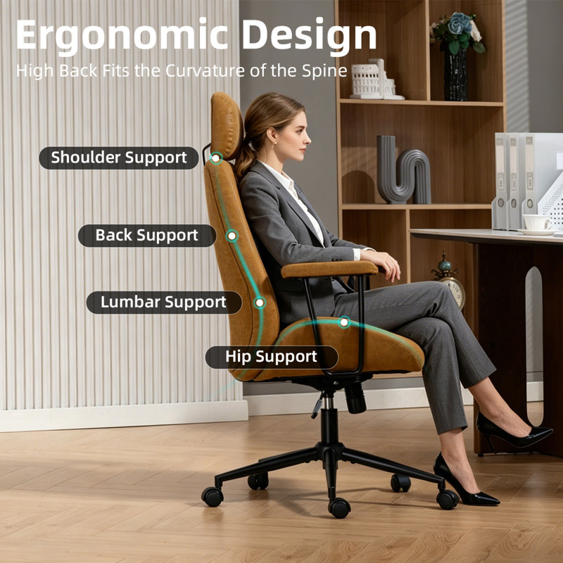 Office Chair, Brown