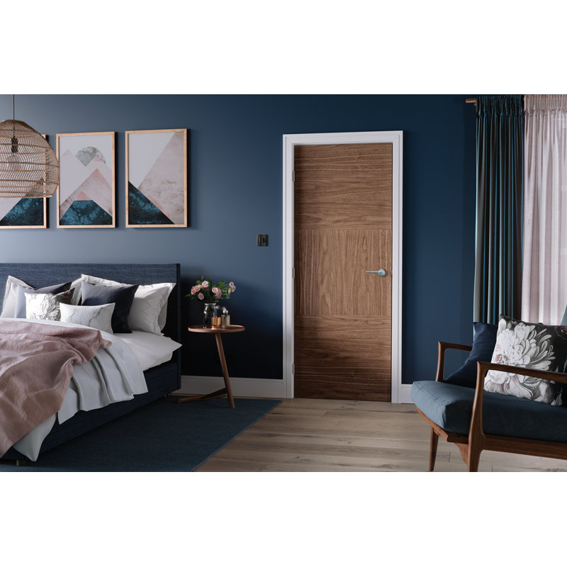 Tres Walnut Internal Door, 198cm H x 76.2cm W x 3.5cm D