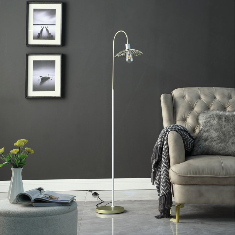Lampe sur pied en métal 64 po