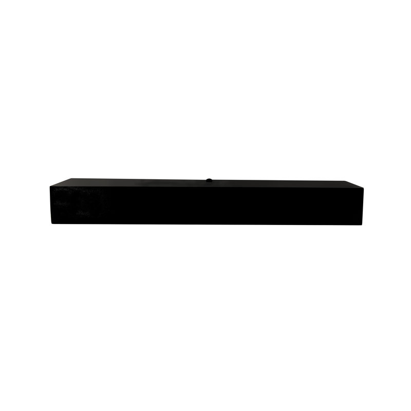  Poplar Floating Shelves, Black