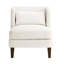 Chaise d'appoint moderne en velours côtelé beige avec coussins à ressorts ensachés et coussin inclus-134534043