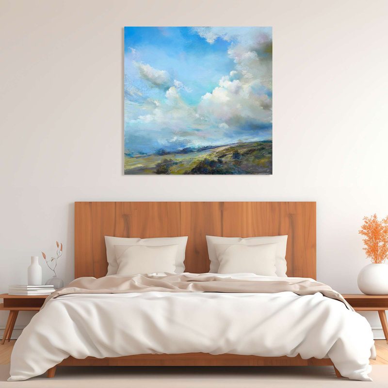 Landscape Painting: When The North Wind Blows by Nel Whatmore - Wrapped Canvas Print, 90cm H x 90cm W