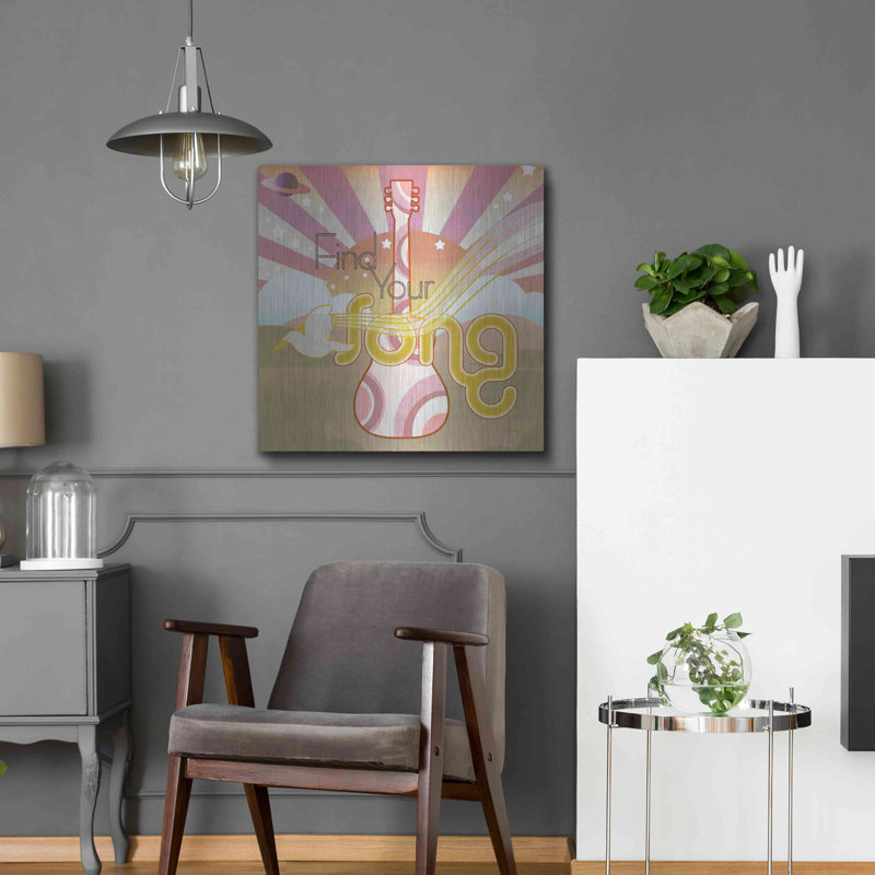 «Max Out» par Evelia Designs, art mural en métal, 24 po x 24 po