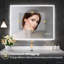 Wall-Mounted Bathroom Mirror with Lights, Fog-free, Inside Bluetooth Speaker-1857177875