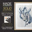 Reproduction encadrée bleu marine de varech I - bois massif-112365082-112365073