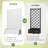 6 ft. H x 4 ft. W Metal Planter Box privacy screen Garden Bed with Trellis and Wheels - White-478159948-478159945