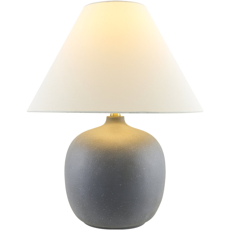 Burlison Makurdi Table Lamps, White, Gray