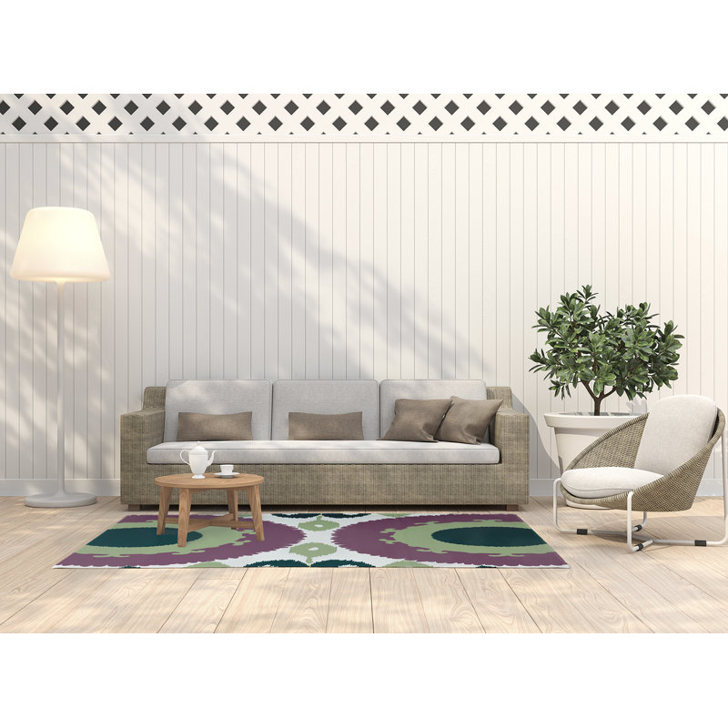 Melchior Chenille Geometric Indoor Rug, Rectangle 3' x 5'