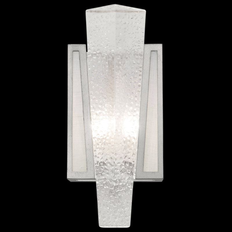 Crownstone 1 - Light Flush Mounted Sconce, Silver