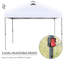 Tente escamotable Outsunny 10 pi x 10 pi Outsunny-114930496-114930497