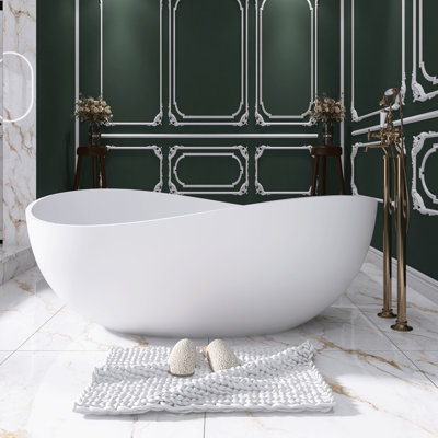 Baignoire de trempage autoportante 63 po x 38,58 po