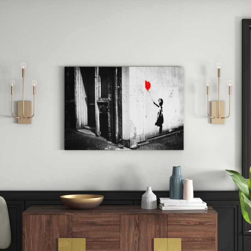 Banksy - Wrapped Canvas Print, 70cm H x 100cm W