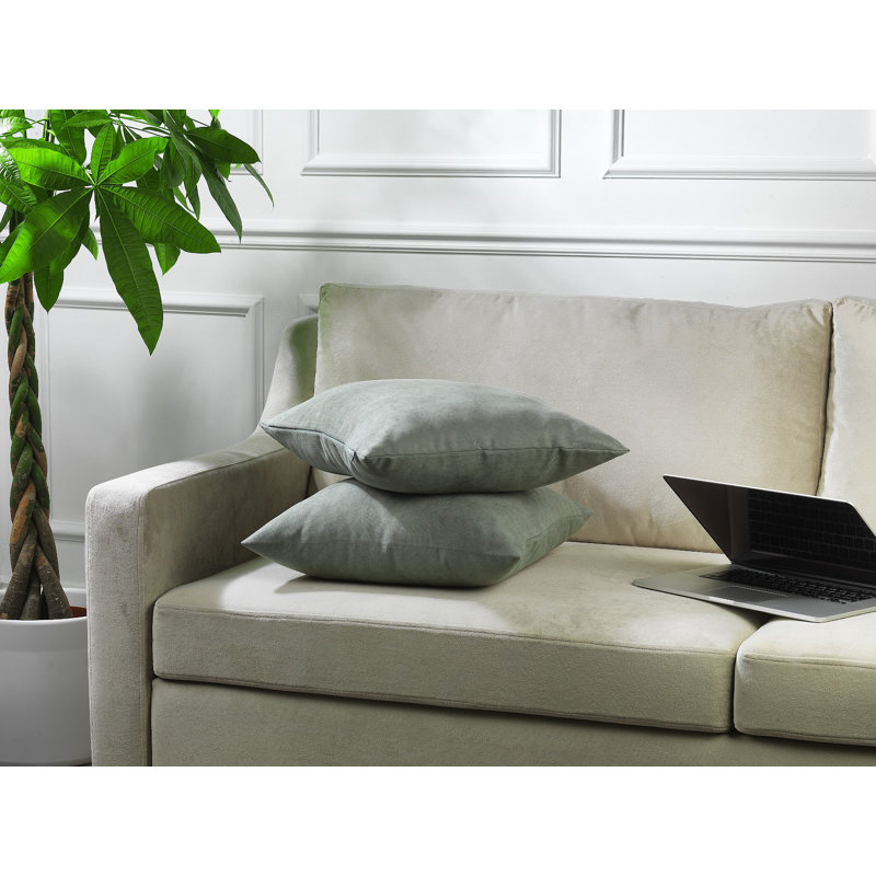 Housses de coussin décoratif, H 22 po x l 22 po, Vert feuille