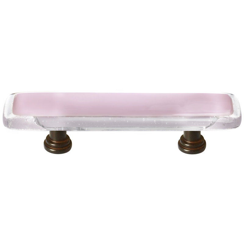 Bar / Handle Pull, Pink, Satin Nickel