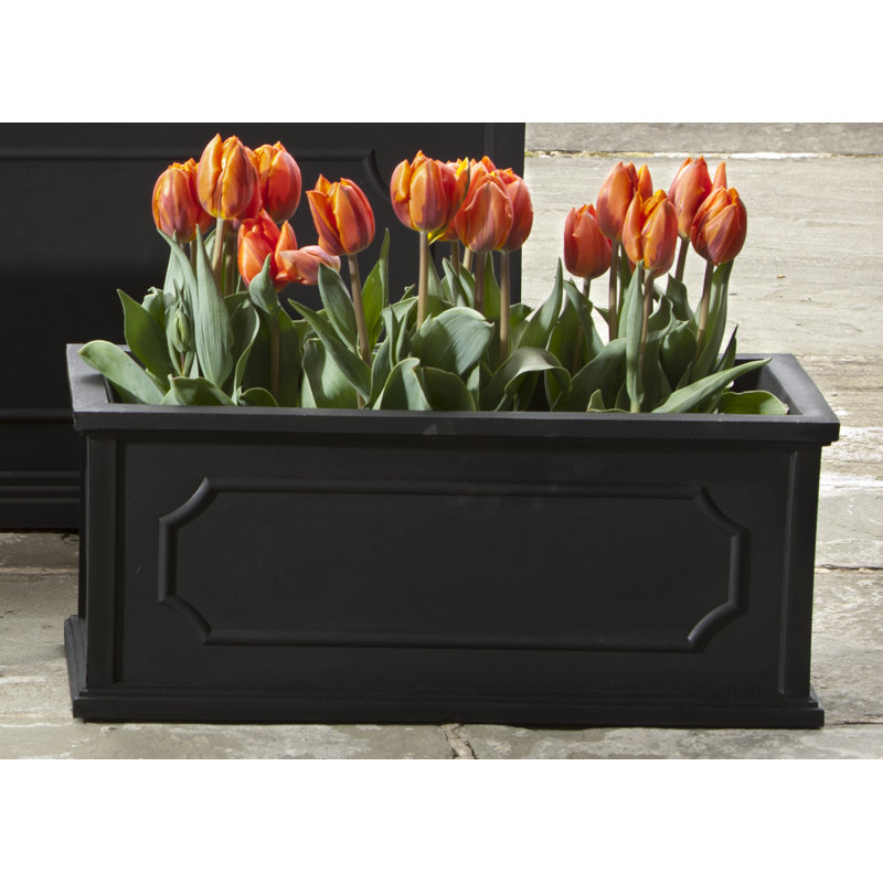 Ericson Handmade Planter Box, 11" H x 23" W x 9.5" D, Black