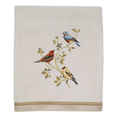 Gilded Birds 100% Cotton Waffle Bath Towel