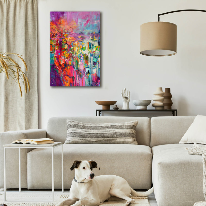 «Mercy» par Dorothy Fagan, art mural acrylique, H 36 po x l 24 po