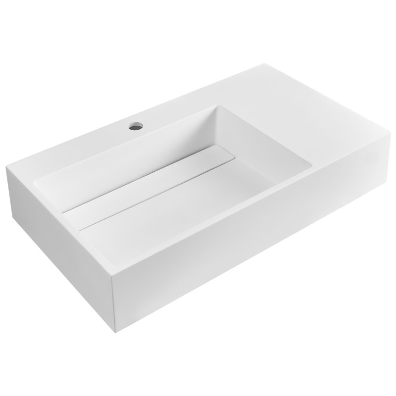 Wall Hung Basin CUSCO, White, 750cm H x 430cm W x 150cm D