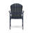 Outdoor Weather Resistant Acacia Wood Adirondack Dining Chairs (Set Of 2), Blue Navy Finish-648802857