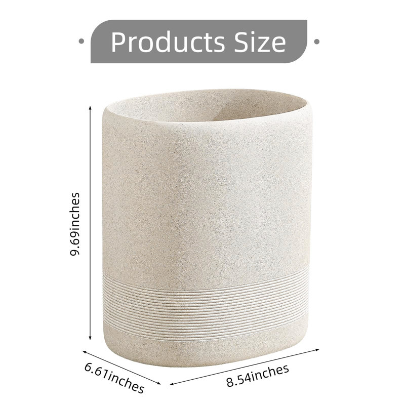 Petite poubelle de salle de bain (beige)