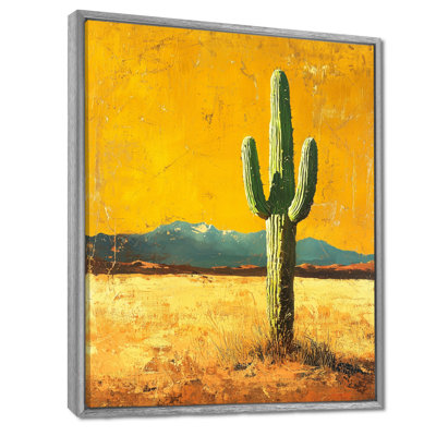 Cactus Margarie et la chaleur du désert II - Cactus, décoration murale