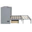 Lit escamotable double avec grands tiroirs de rangement - Lit mural pliable pour petits appartements ou chambres d'amis-1089987344-1089987351