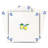 8" x 8" Amalfi Lemon Grove Vintage Mediterranean Blue & Yellow Vinyl Peel and Stick Mosaic Tile