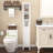 66.92" Tall Bathroom Cabinet With Adjustable Shelves - 1 Door Freestanding Slim For Home, Bathroom, Kitchen, White Storage Gym