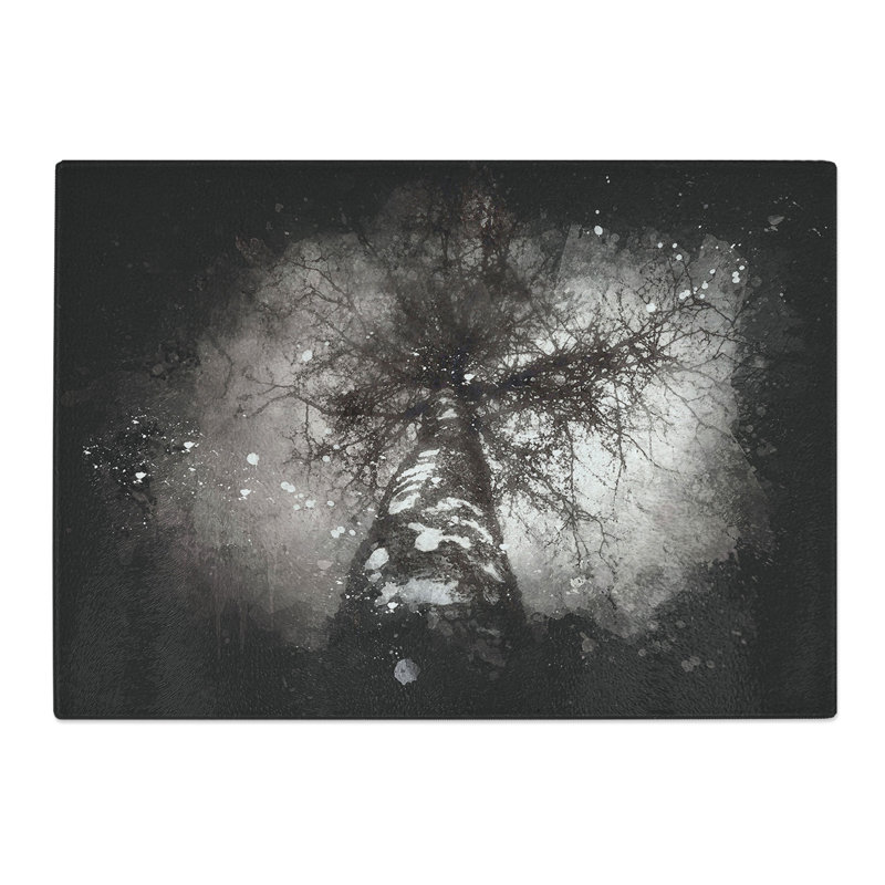 Birch Tree Paint Splash Chopping Board, 0.4cm H x 20cm W x 28.5cm L
