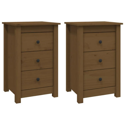 Prager 40cm W Solid Wood Bedside Table
