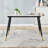 Tishona Faux Marble Top Metal Base Dining Table-1313610466