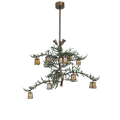 Lustre étagé unique à 15 lumières